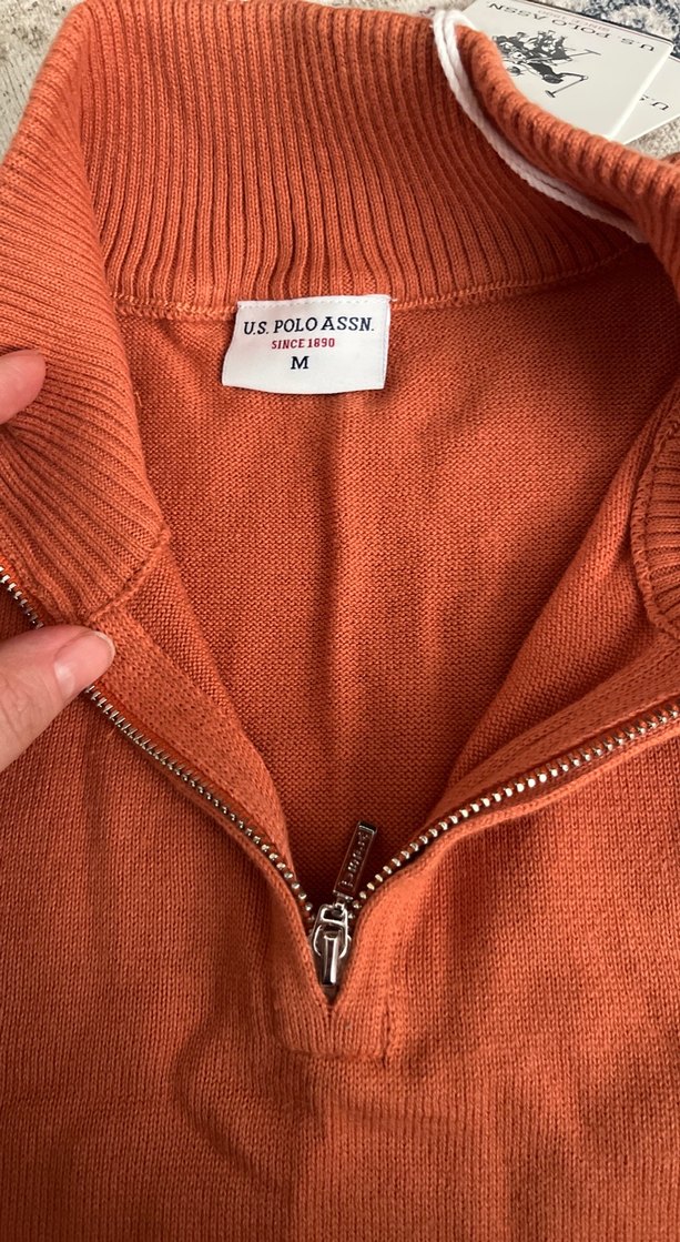 Us polo Kiremit erkek triko etiketli - Görsel 3