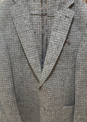 Gri Düğmeli kip marka Erkek blazer Ceket - Görsel 5