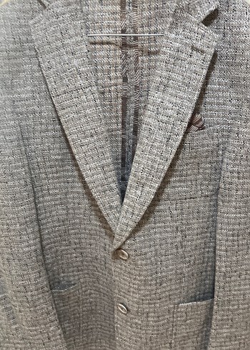 Gri Düğmeli kip marka Erkek blazer Ceket - Görsel 6