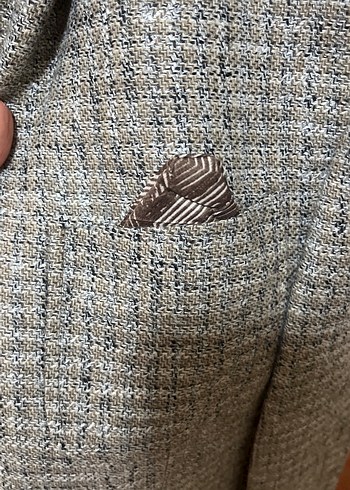 Gri Düğmeli kip marka Erkek blazer Ceket - Görsel 2