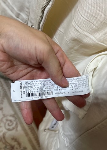 Zara Düğmeli Beyaz erkek Keten Ceket - Görsel 5