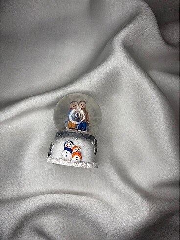 Işıklı Mini Boy Kış Temalı Kar Küresi
