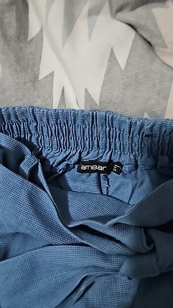 ambar m beden mavi bol pantolon - Görsel 2