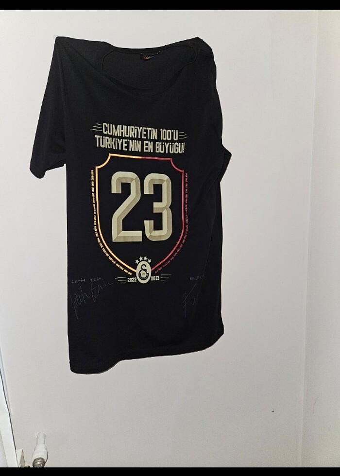 GALATASARAY 23 FATİH TERİM&MUSLERA ISLAK İMZALI FORMA - Görsel 2