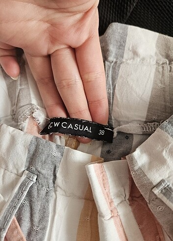 LCW LC Waikiki Casual 38 beden çizgili şort - Görsel 5