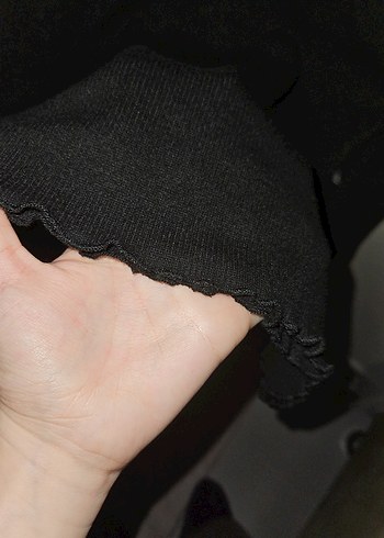 Siyah Midi Elbise - Görsel 4