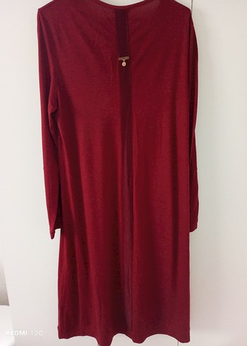 Uzun Kollu Kırmızı Kadın Tunik - Görsel 2