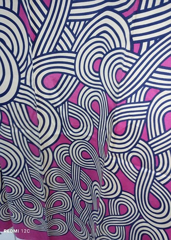 Pembe Renkli Modern Kadın İpek eşarp - Görsel 3