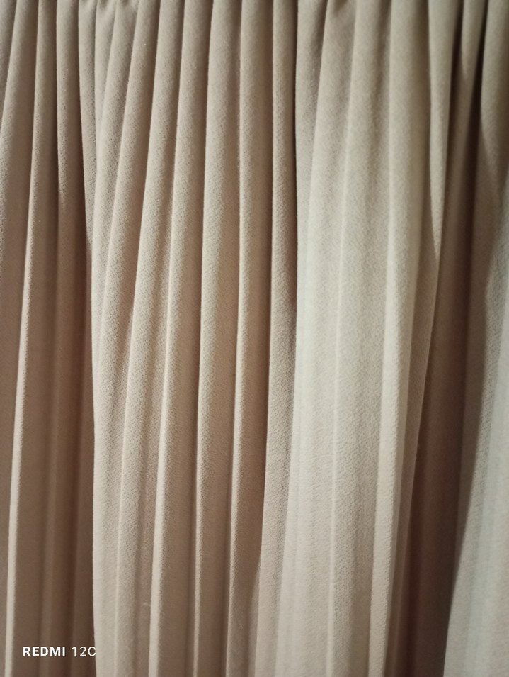 Bej Uzun Pilili Kadın Etek - Görsel 2