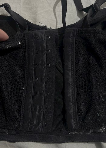 Siyah Dantelli korse detaylu Gotik - Görsel 3