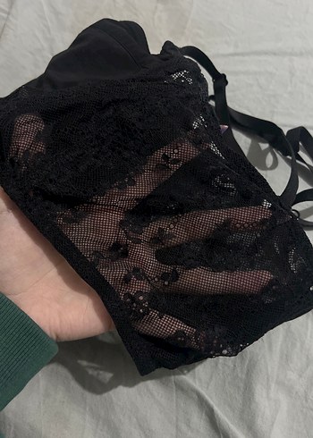 Siyah Dantelli korse detaylu Gotik - Görsel 2