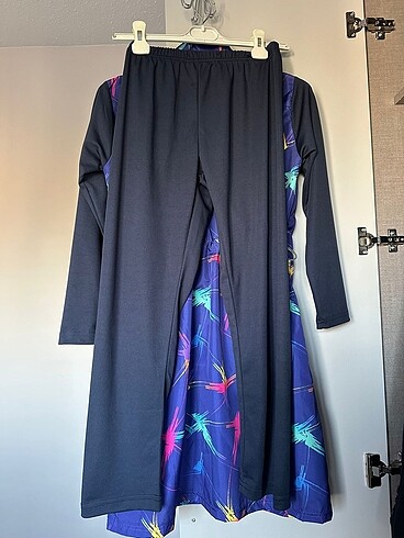 Mor-lacivert 3 parça haşema takımı - Görsel 5