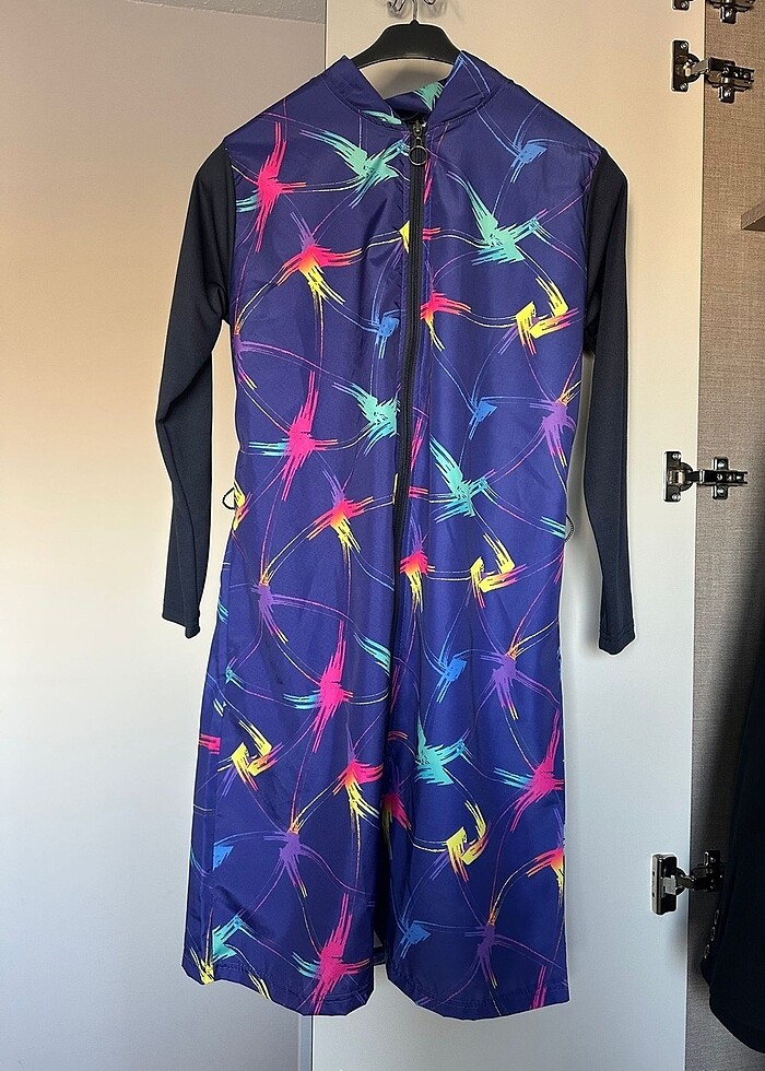 Mor-lacivert 3 parça haşema takımı - Görsel 3