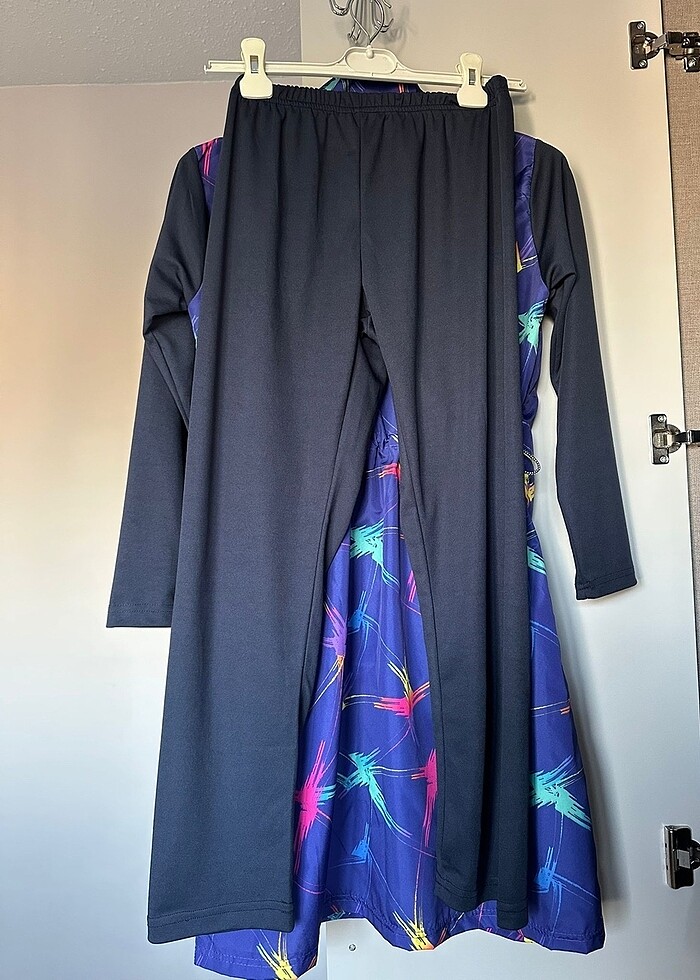 Mor-lacivert 3 parça haşema takımı - Görsel 5