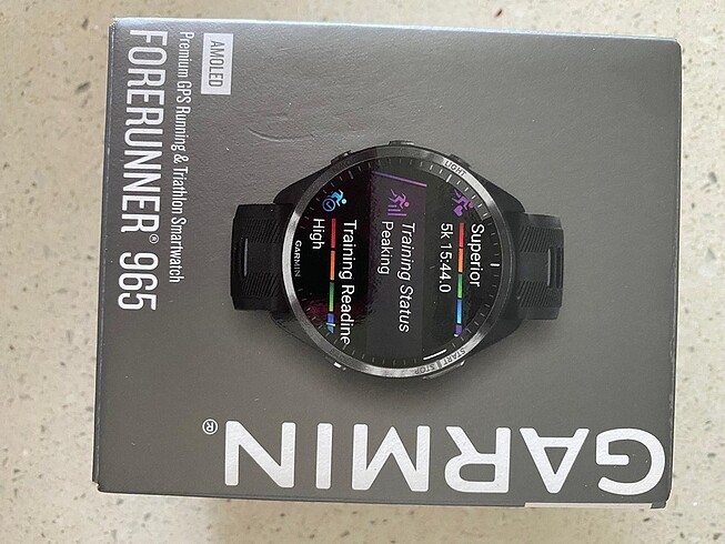Garmin forerunner 965 karbon gri dlc titanyum