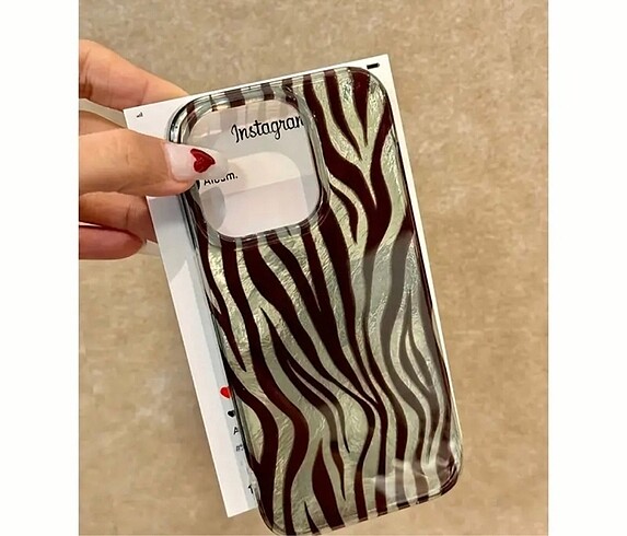Zebra desenli iPhone 13 kılıf