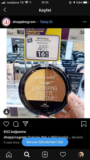 Wet n wild kontür paleti