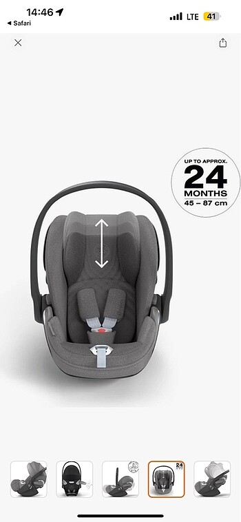 0 - 13 kg Beden Cybex cloud z2 i size ana kucağı ve baza