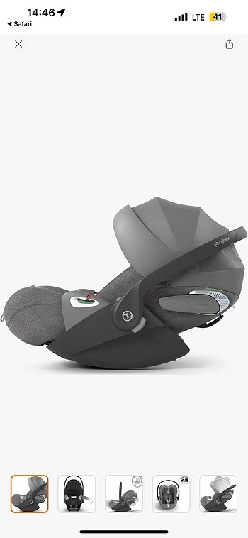0 - 13 kg Beden gri Renk Cybex cloud z2 i size ana kucağı ve baza
