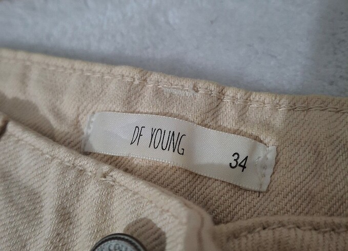 Defacto Defacto Kadın Krem Pantolon Mom Jean