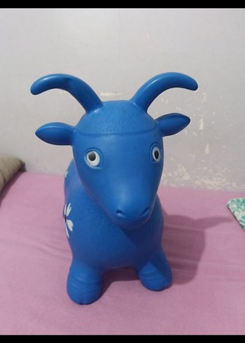 Mavi Çiçek Desenli Şişme Oyuncak - Görsel 2