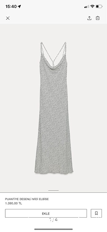 Zara elbise yeni