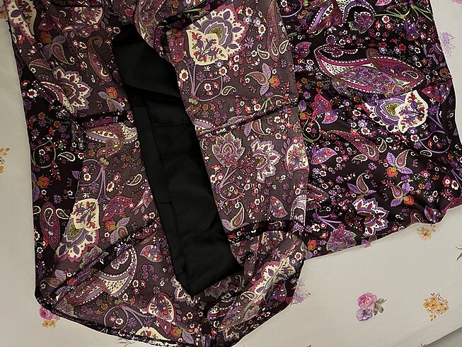 xl Beden çeşitli Renk çiçek desenli,vintage,midi boy,saten,yazlık etek