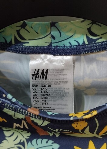 H&M 6-8 YAŞ UPF 50 YÜZÜCÜ ÜSTÜ - Görsel 7