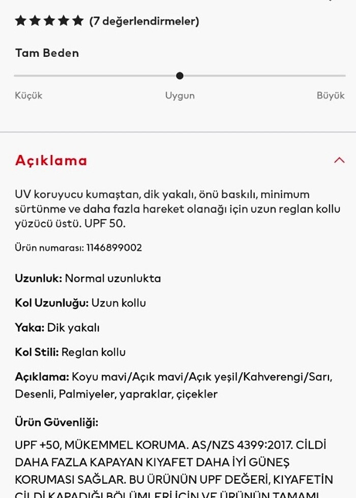 H&M 6-8 YAŞ UPF 50 YÜZÜCÜ ÜSTÜ - Görsel 3