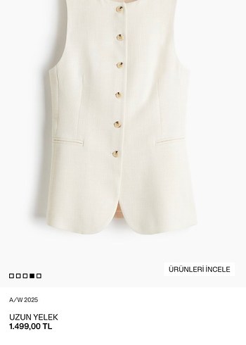 H&M 36 BEDEN YELEK - Görsel 5