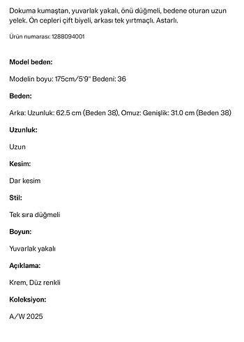 H&M 36 BEDEN YELEK - Görsel 7