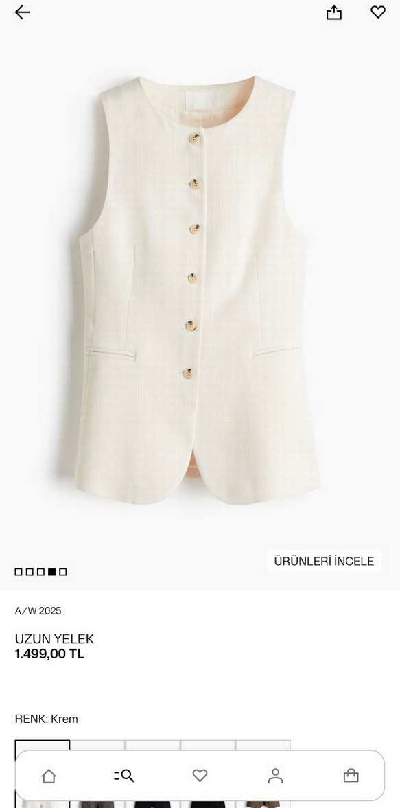 H&M 36 BEDEN YELEK - Görsel 5