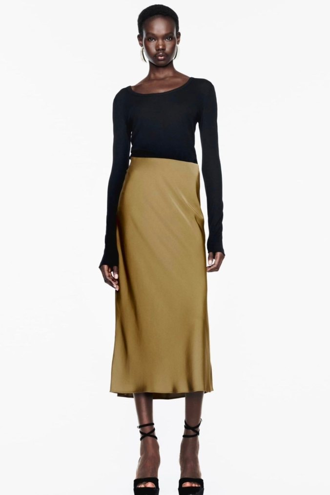 ZARA S BEDEN SATEN ETEK - Görsel 2