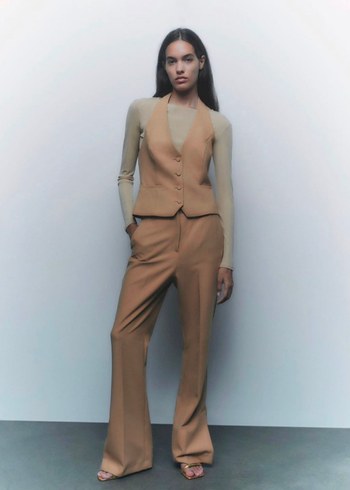 ZARA XS BEDEN YIRTMAÇLI PANTOLON - Görsel 4