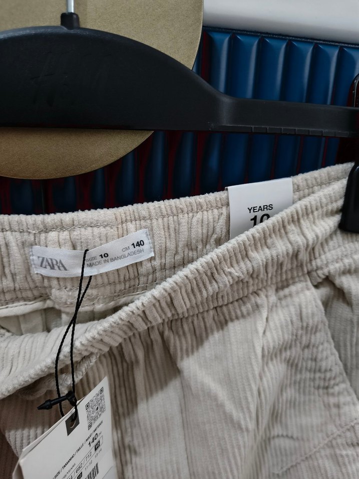 ZARA 10 YAŞ KADİFE PANTOLON - Görsel 5