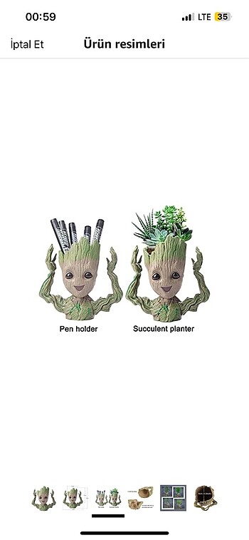 Beden Marvel Groot Süs eşya