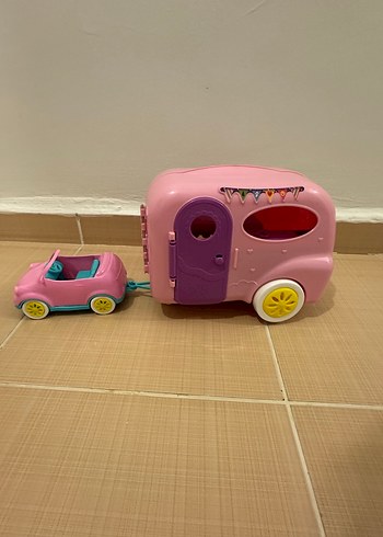 Pembe Oyuncak Araba ve Karavan - Görsel 2