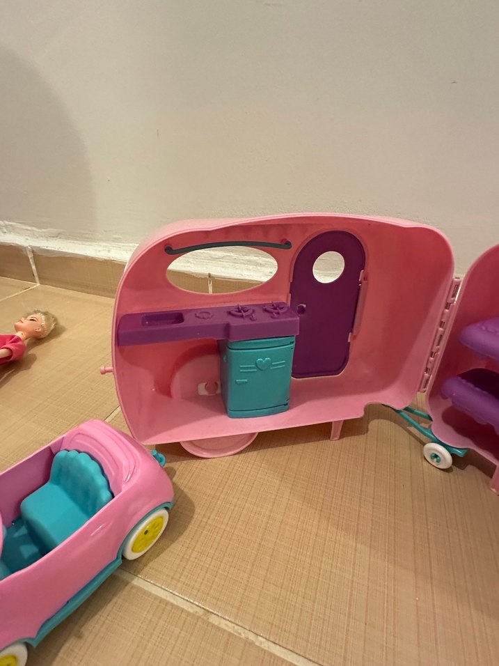 Pembe Oyuncak Araba ve Karavan - Görsel 5