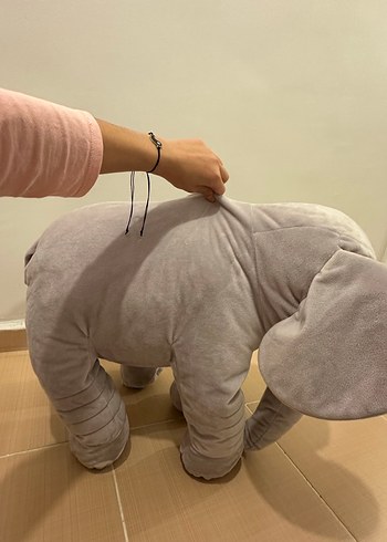 60cm Gri Peluş Fil Oyuncak - Görsel 4