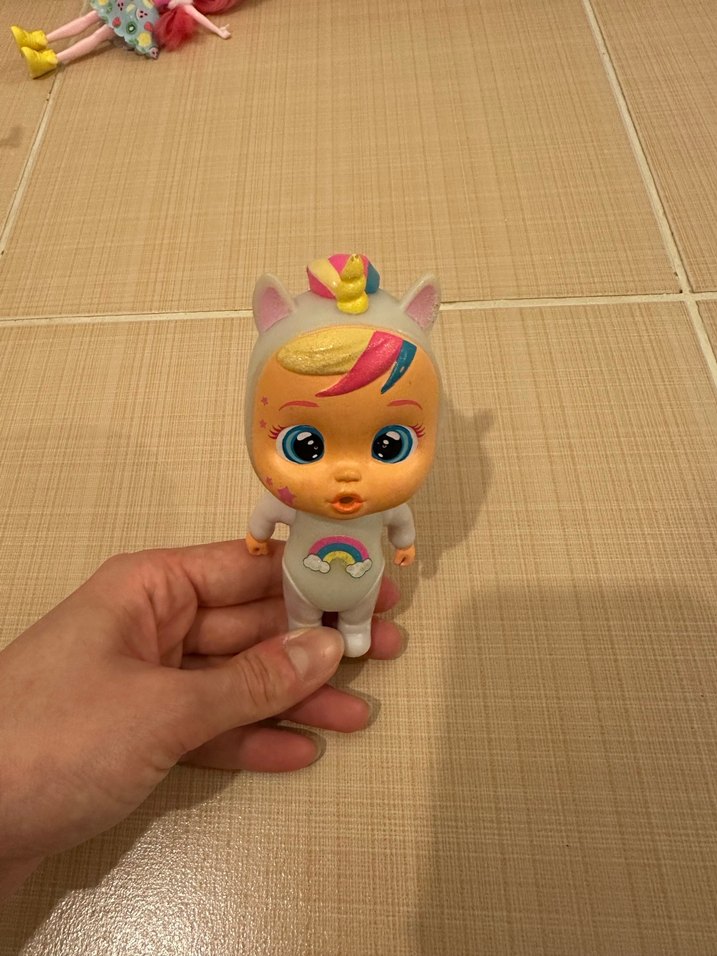 Orijinal Cry Babies Pastel Renkli Unicorn Bebek Oyuncak - Görsel 3