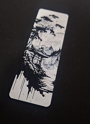 3D Kitap Ayracı | Japon Tapınak Manzarası