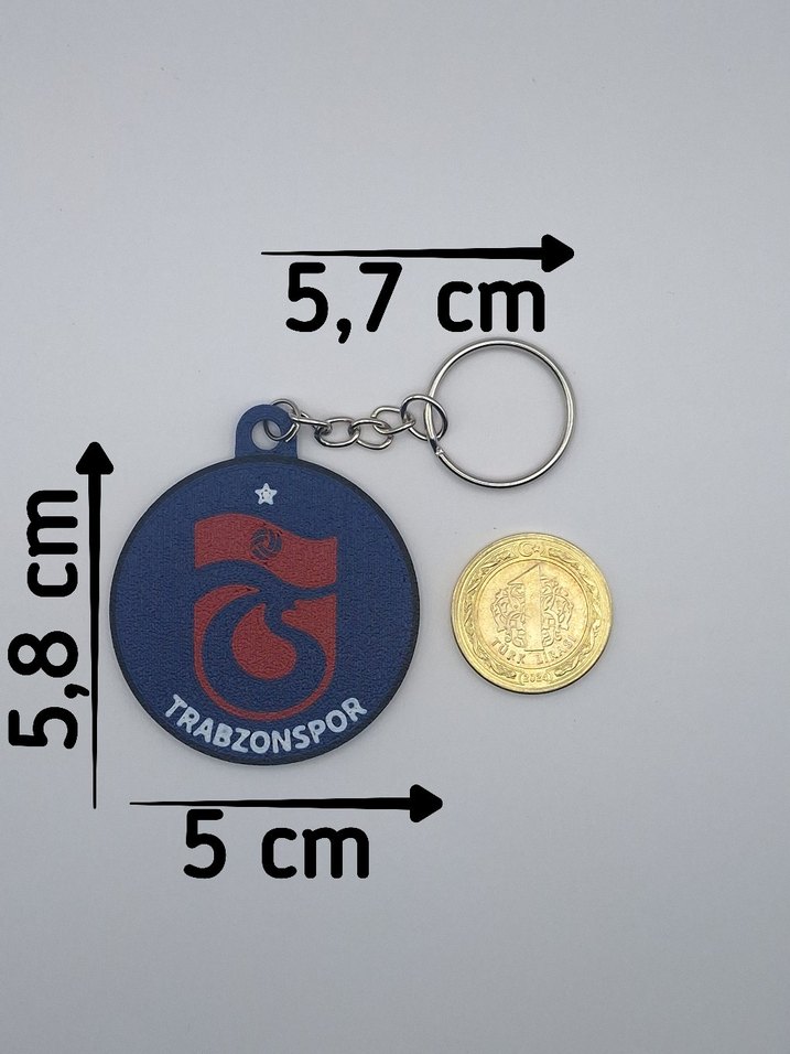 Trabzonspor TS Takım Taraftar Anahtarlığı - Görsel 5
