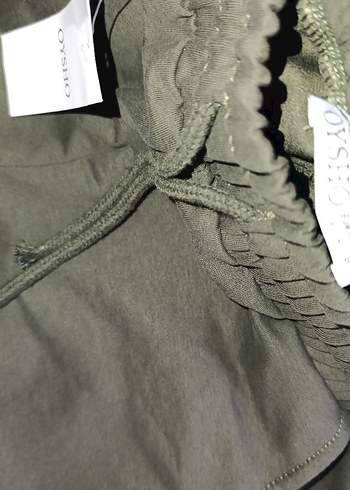 l Beden Haki renk beli ve paçası lastikli rahat esofman