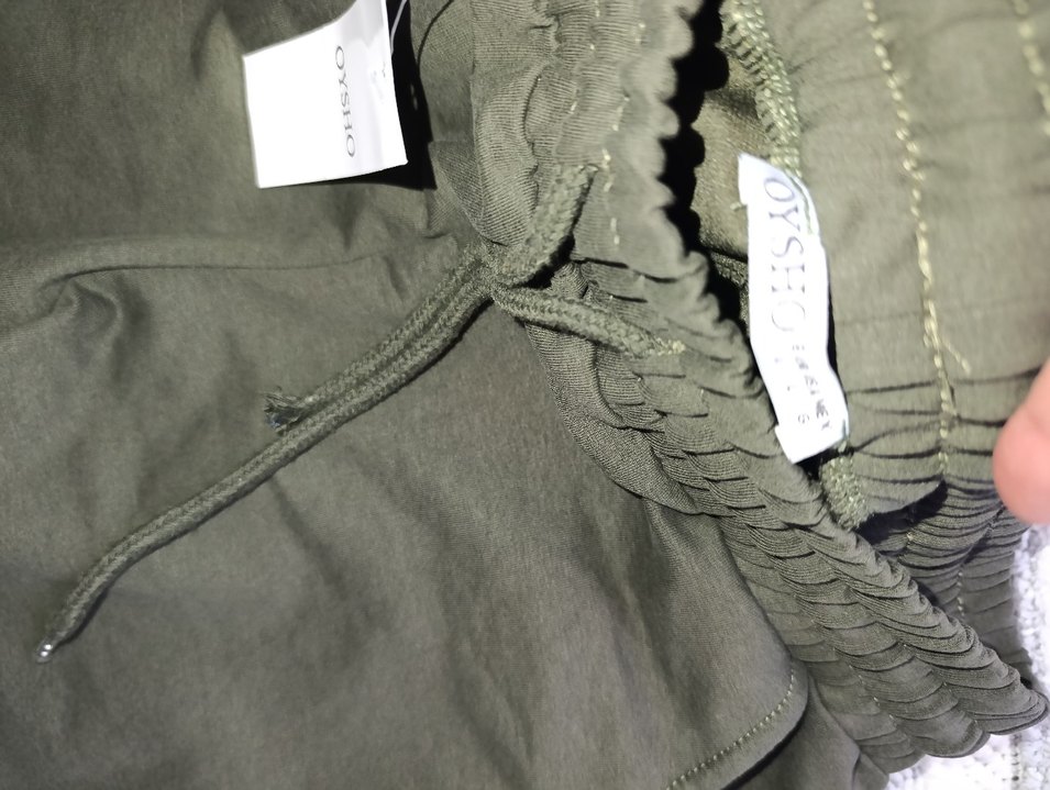 Haki renk beli ve paçası lastikli rahat esofman - Görsel 3