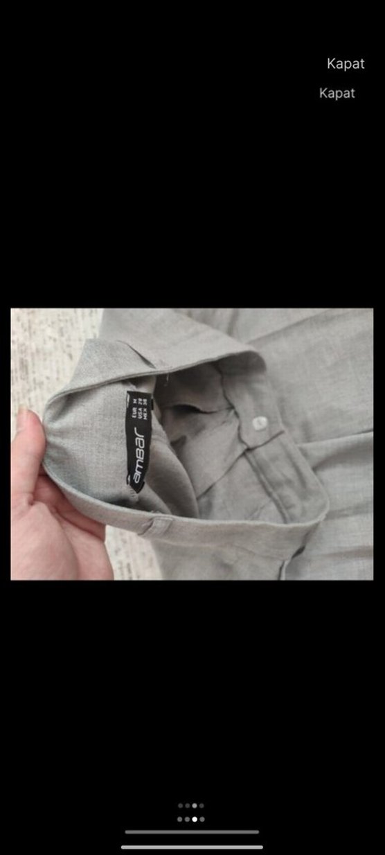 Ambar kumaş palazzo pantalon - Görsel 3