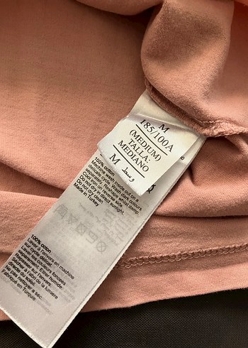 m Beden AllSaints Pembe Kısa Kollu Erkek Tişört