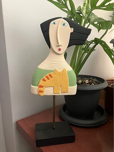 Evidea Deco Kedili Kadın Biblo
