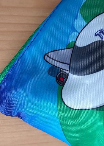 Renkli Türk Hava Yolları Oyuncak Uçak ve Çanta - Görsel 6