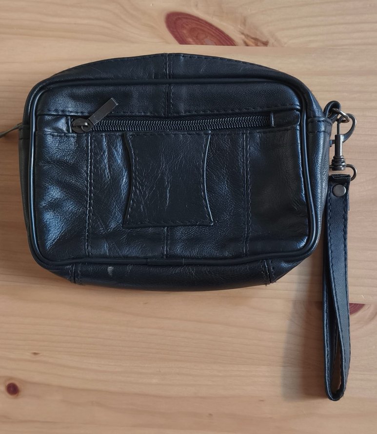 El yapımı Erkek Gerçek Deri El Çantası - Görsel 2