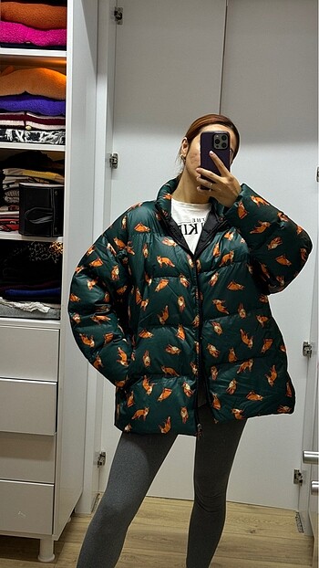 Oversize Şişme Mont